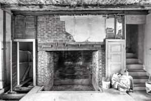 Hall fireplace; 1727